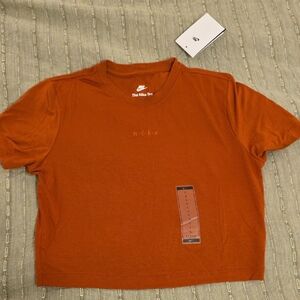 Nike Burnt Orange Cropped Tee